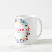 糖尿病認識度サークルマグ コーヒーマグカップ (正面右)
