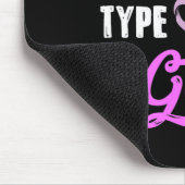 糖尿病認識度スイータータイプ1女の子ギフトティー マウスパッド (コーナー)