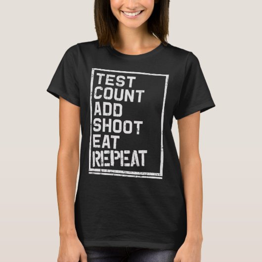 糖尿病認識度タイプ1糖尿病試験数レペ Tシャツ (正面)
