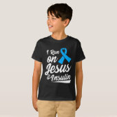 糖尿病認識度タイプ1 2 – 糖尿病T1d T2d Tシャツ (正面フル)