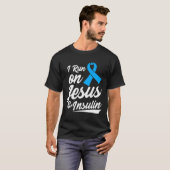 糖尿病認識度タイプ1 2 – 糖尿病T1d T2d Tシャツ (正面フル)