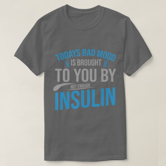 糖尿病認識度タイプ1 2 – 糖尿病T1D T2D Tシャツ (デザイン正面)