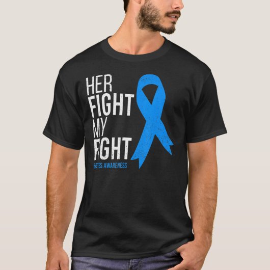 糖尿病認識度タイプ1 2 11月We衣服B Tシャツ (正面)