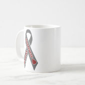 糖尿病認識度リボン コーヒーマグカップ (正面左)