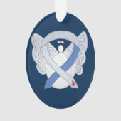 糖尿病認識度リボンIDDMエンジェルオーナメント オーナメント (裏面)