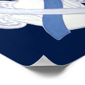 糖尿病認識度リボンIDDMエンジェルポスタープリント ポスター (角)