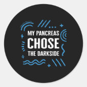 糖尿病認識度型1型インスリン戦闘機サポート ラウンドシール (正面)