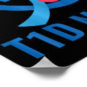 糖尿病認識度彼の戦いは私の戦いT1Dママ ポスター (角)