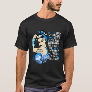 糖尿病認識度月のギフト強力な戦士 Tシャツ