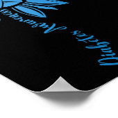 糖尿病認識度月ひまわりブルーリボンサップ ポスター (角)