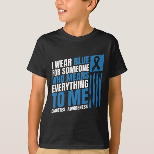 糖尿病認識度月メッシーバンマザーT1 T2 Tシャツ (正面)