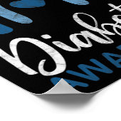 糖尿病認識度月レトロレインボーT1 T2 ポスター (角)