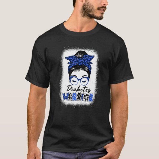 糖尿病認識度月型T1D T2Dメッシーブンワ Tシャツ (正面)