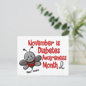 糖尿病認識度月Bee 1.3 ポストカード (スタンド正面)