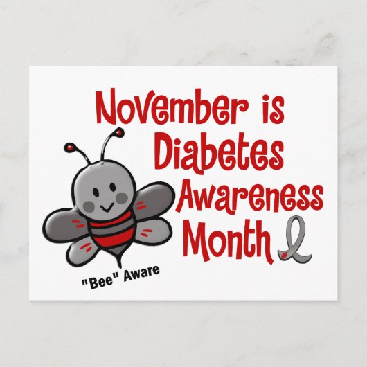 糖尿病認識度月Bee 1.3 ポストカード (正面)