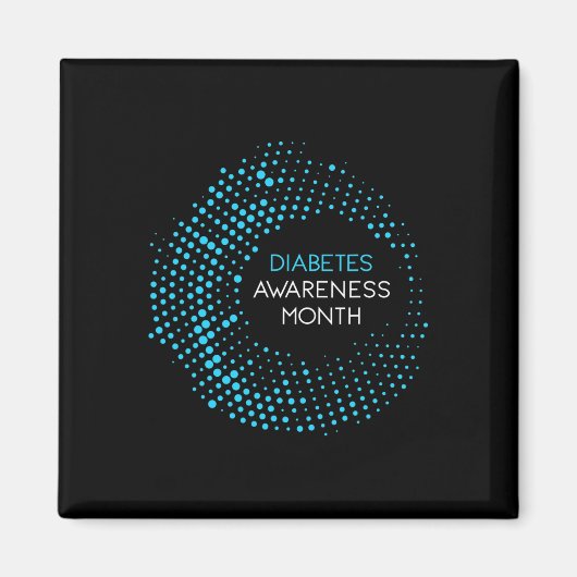 糖尿病認識度月T1およびT2糖尿病患者 マグネット (正面)