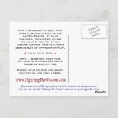 糖尿病認識度葉書 ポストカード (裏面)