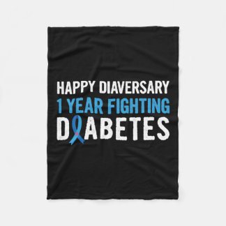 糖尿病認識度1型糖尿病DiabeのためのPun フリースブランケット
