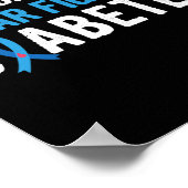 糖尿病認識度1型糖尿病DiabeのためのPun ポスター (角)