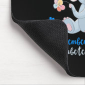 糖尿病認識度11月We衣服ブルーキッズT マウスパッド (コーナー)