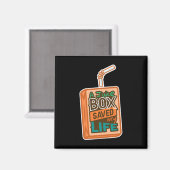 糖尿病認識度Aジュース救ボックス私の人生 マグネット (正面/裏面)