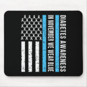 糖尿病認識度T1Dで11月We衣服ブルーミー マウスパッド (正面)