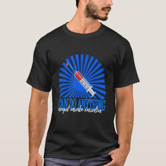 糖尿病認識度T1d私はMa以外のことができるもの Tシャツ (正面)