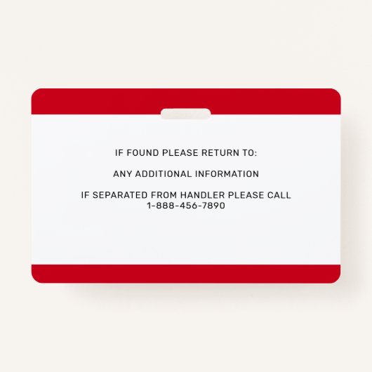 糖尿病警パーソナライズされた告サービスの犬の写真ID バッジ (裏面)