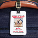 糖尿病警告サービス犬の写真IDバッジ ラゲッジタグ<br><div class="desc">糖尿病警報サービスドッグ – あなたの犬は保、これらのk9サービスドッグIDバッジの1つを使用して作業しながら注意を集中し、雑音に切り取っている間、あなたの犬は作業サービスドッグとして簡単に識別する。必要ではないが、サービスドッグIDバッジあなた与えと、あなたのサービスドッグの心の平和と旅行の容易さ面倒や質問なしで公共のアクセスを求める。COPYRIGHT © 2020 Judy Burrows,  Black Dog Art - All Rights Reserved.糖尿病警報サービス犬の写真IDバッジ荷物タグ</div>