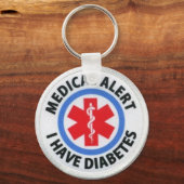 糖尿病警報 キーホルダー (正面)