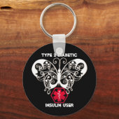 糖尿病警報 キーホルダー (正面)