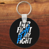 糖尿病1型リボン2型糖尿病認識度 キーホルダー (正面)