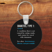 糖尿病1型定義自己免疫疾患 キーホルダー (正面)