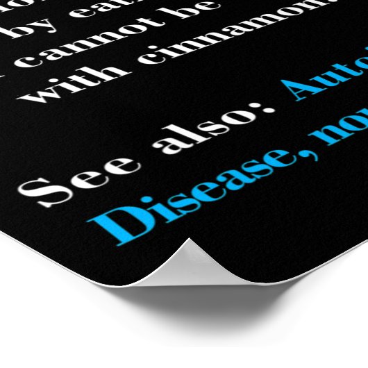 糖尿病1型定義自己免疫疾患 ポスター (角)