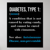 糖尿病1型定義自己免疫疾患 ポスター (正面)