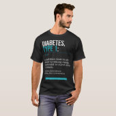 糖尿病1型定義自己免疫疾患 Tシャツ (正面フル)