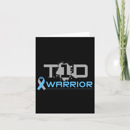 糖尿病 – おもしろいタイプ1糖尿病認識度T1d カード (正面)