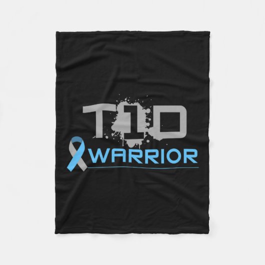 糖尿病 – おもしろいタイプ1糖尿病認識度T1d フリースブランケット (正面)