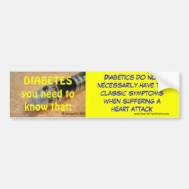 糖尿病-それを知る必要性 バンパーステッカー