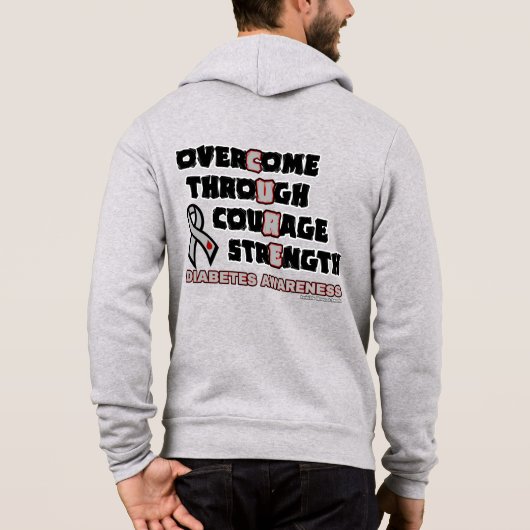 糖尿病 パーカ (裏面)