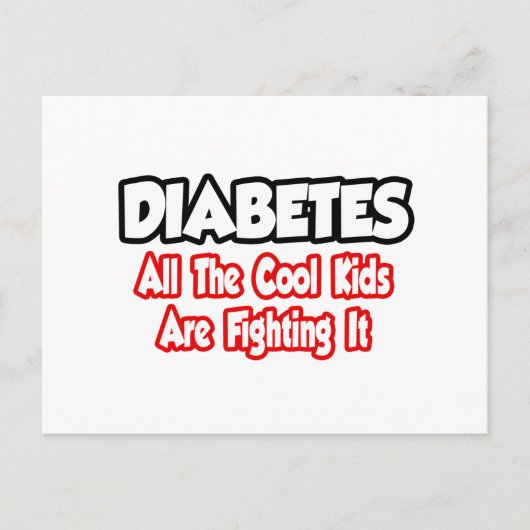 糖尿病…子供たちクールはみんな戦ってる ポストカード (正面)