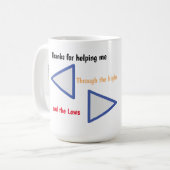 糖尿病t1サンキュー先生マグカップ コーヒーマグカップ (正面左)