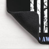 糖尿病T1d認識度月戦いフラッグ青リブ マウスパッド (コーナー)