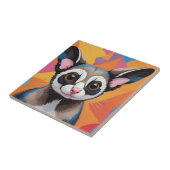 糖滑モダン機抽象芸術及びカラフル タイル (側面)