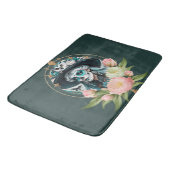 糖素晴らしスカル素晴らしメイクの人 バスマット (アングル)