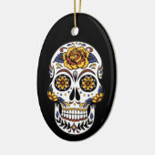 糖素晴らしスカル セラミックオーナメント (左)