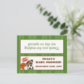 糖菓のバッグの上層のオールスター緑 インビテーションポストカード (スタンド正面)