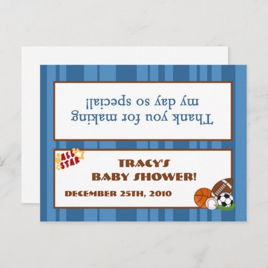 糖菓のバッグの上層のオールスター青 インビテーションポストカード (正面/裏面)