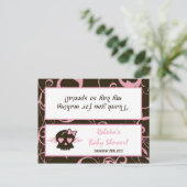 糖菓のバッグの上層の女の子らしい女の子のピンクのパンクのスカル インビテーションポストカード (スタンド正面)