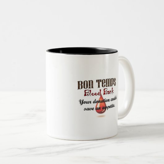 糖菓の臨時雇用者の血液銀行 ツートーンマグカップ (正面右)